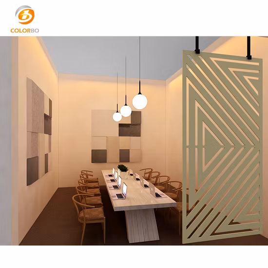 Modular office partition of PET screen for home restaurant library