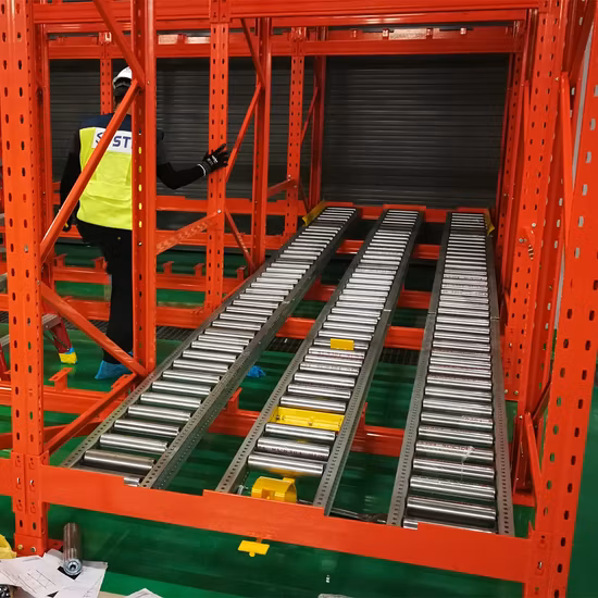 Dynamic Storage Pallet Gravity Flow Rack