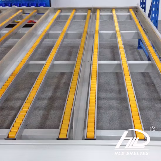 Ce Approved Carton Flow Through Rolling Mobile Pallet Rack for Industrial Warehouse Storage